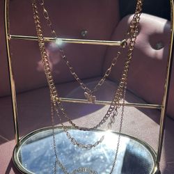 Gold Multiple Chain Necklace 