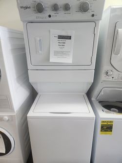 White Laundry Center with 3.5 cu. ft. Washer and 5.9 cu. ft. Electric Dryer with 9 Wash cycles and AUTODRY