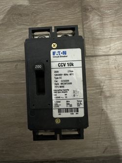 Eaton 200 Amp MAIN CIRCUIT BREAKER CCV2200
