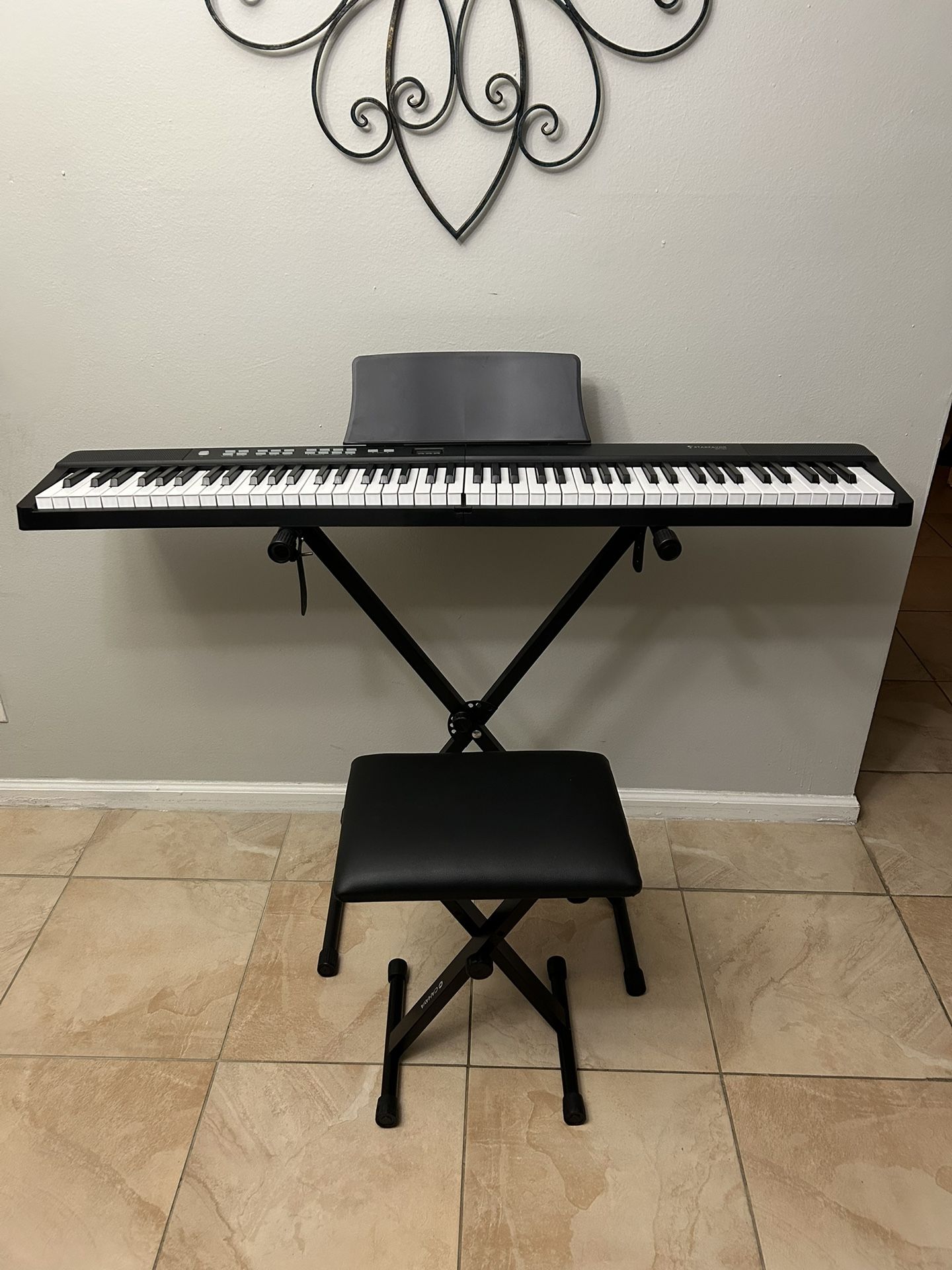 Foldable 88 Full Size Keyboard Plus Bench