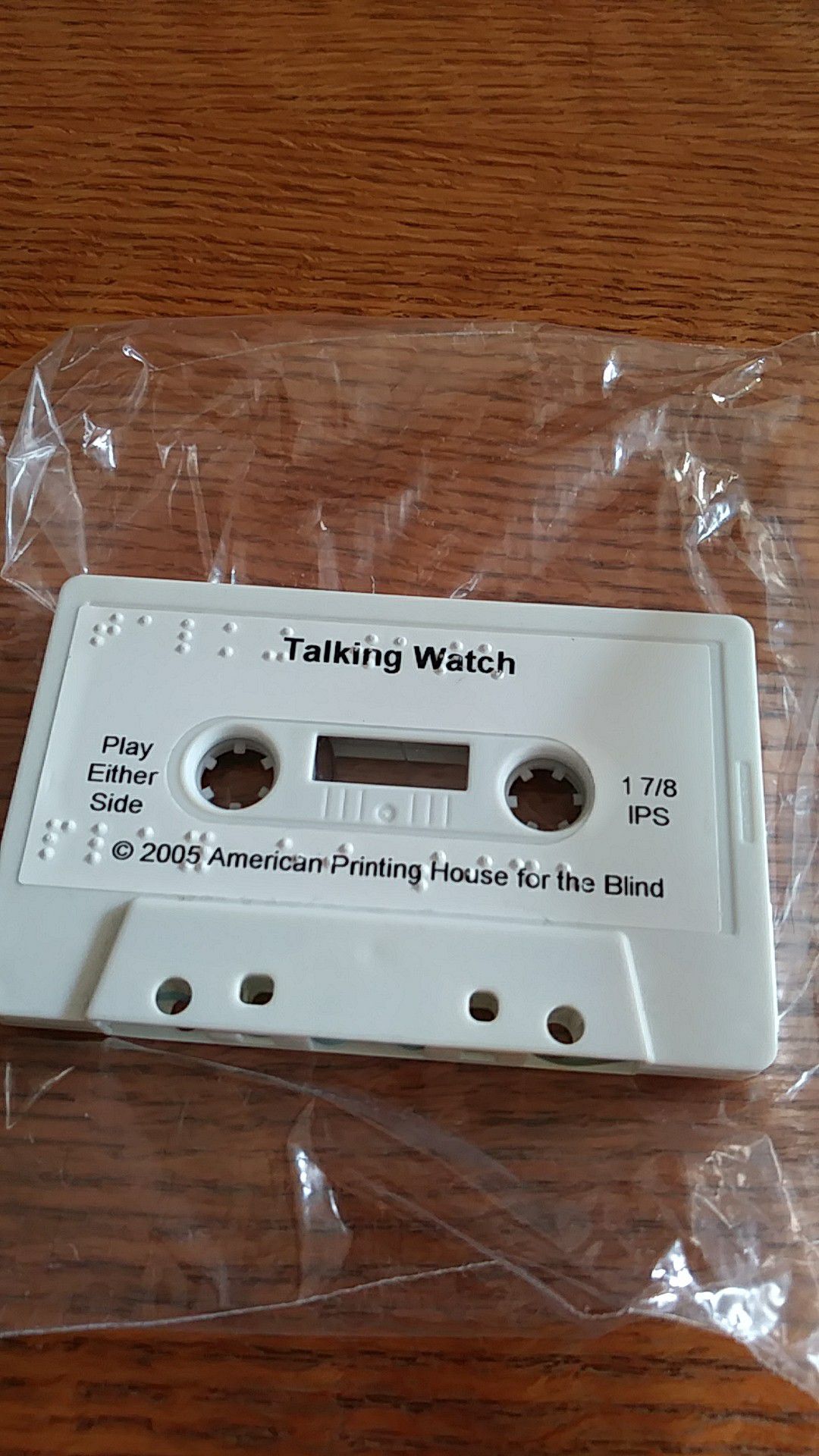 Talking watch tape for blind