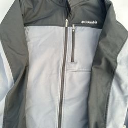 Columbia Smooth Spiral Softshell Gray Relaxed Fit Coat