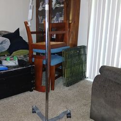 Portable IV Pole With Bag Scale