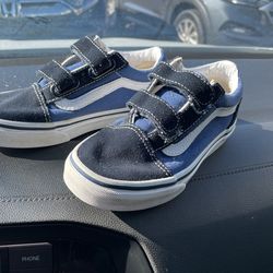 Kids Velcro Vans Size 13
