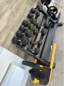 Dumbbell rack weights