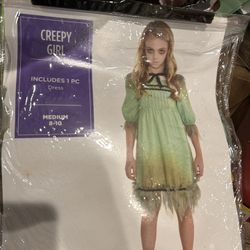 Creepy Girl Dress Costume 