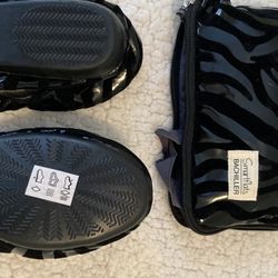 Foldable Flat Shoes + Carrying Case/portable Bag