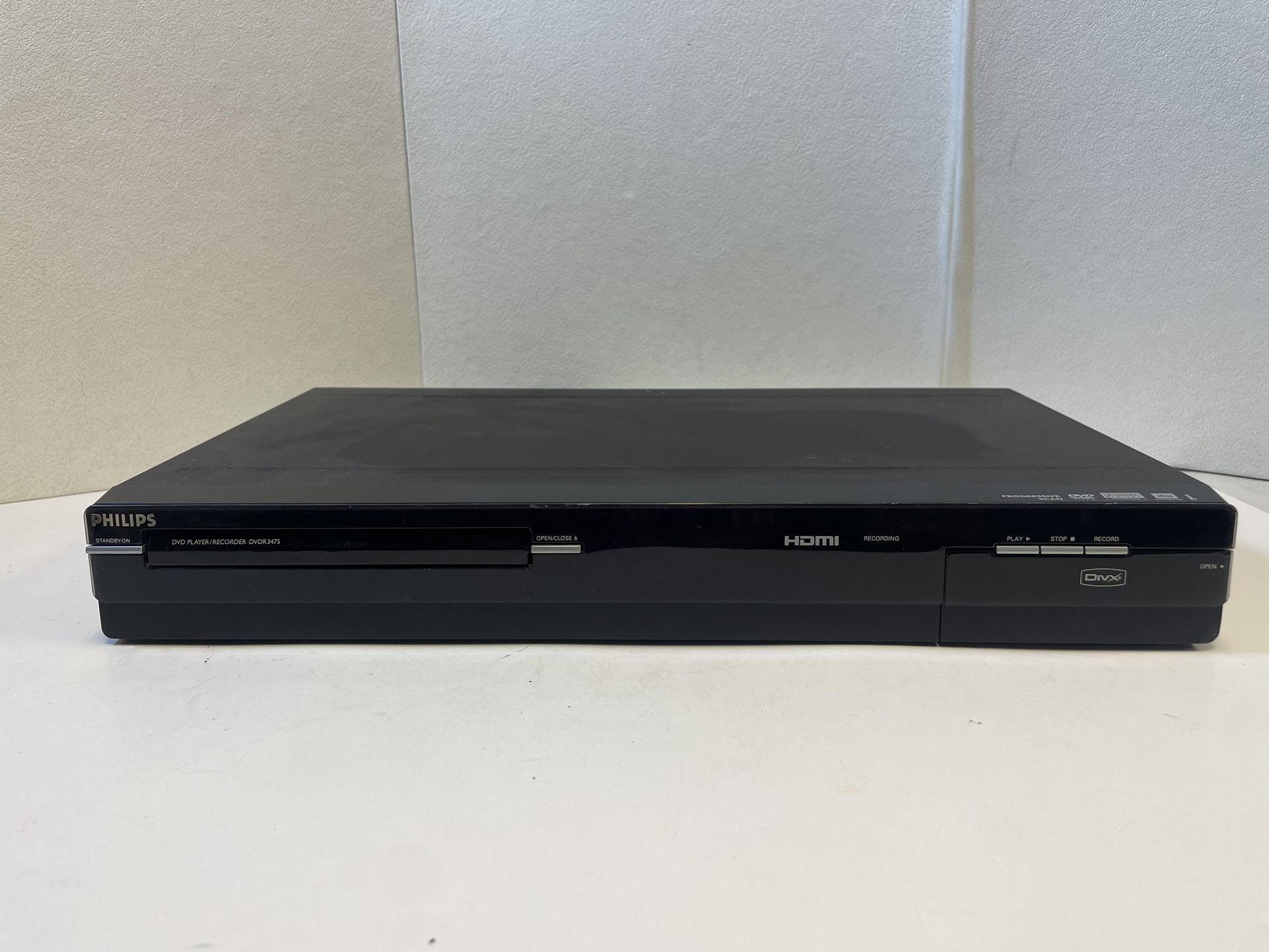 Philips DVDR3475 DVD Player and Recorder 1080p HDMI NO Remote TESTED
