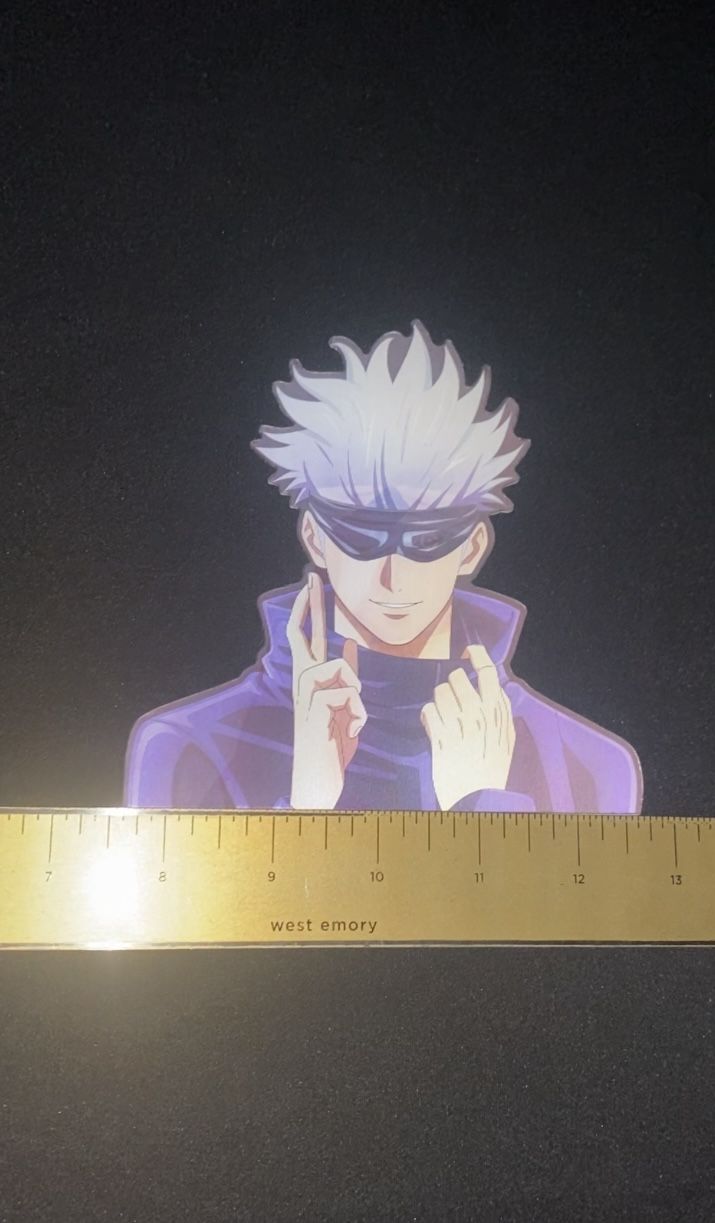 Jujutsu Kaisen Satoru Gojo 3D Lenticular Anime Decal Sticker
