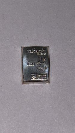 Valcambi 1 Gram Silver Bar .999 Fine