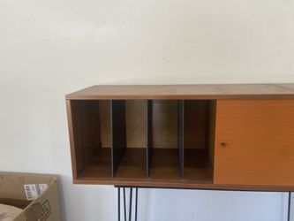 Walnut Record Cabinet