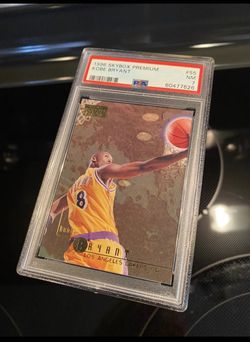1996 Skybox Premium Kobe Bryant Rookie RC Card #55 - Lakers Jersey 8 NBA Collectibles - PSA - $129 OBO