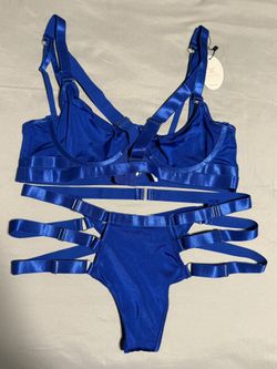 Brand New XL Womens 2 pc Lingerie Set. Sexy Underwired Push Up Bra and Panty.