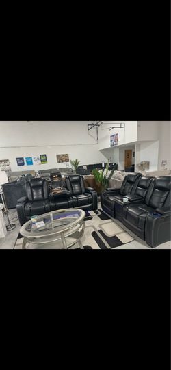 2 modern leather recliners ashley furniture almost new