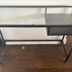 Glass Entryway Table With Mailbox  - $80 Or Best Offer