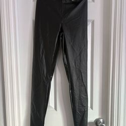 Offline By Aerie Real Luxe Black Leather Leggings 