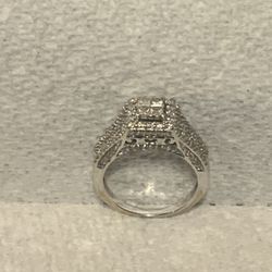 14k White Gold 1/2 Carat Diamond Wedding Ring