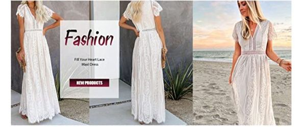 White lace dress