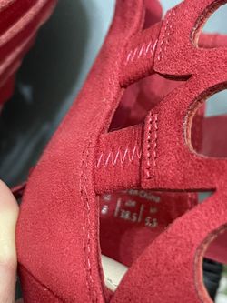 Red Aldo Heels