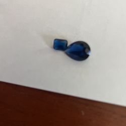 Deep, blue sapphire