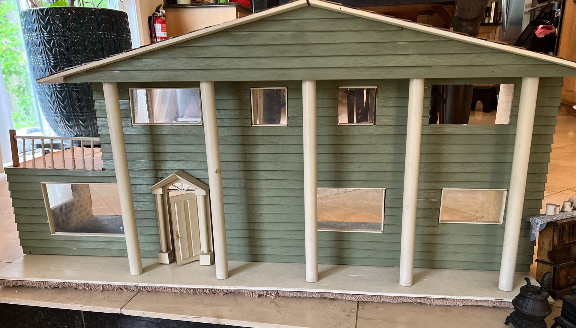 Antique Dollhouse and furniture.