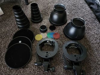 Light Modifiers, Snoots, and Reflectors, Flash Bowens Adapters, Diffuser Fabric, Lightweight Stand