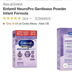 Enfamil GENTLEASE Nueropro
