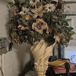 Large Dinning Room Fake Plant With Beautiful 23 In Vase