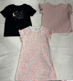 3pc Girls T-Shirt & Nightgown Bundle - 4T