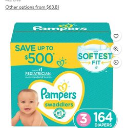Size 3 164ct Pampers