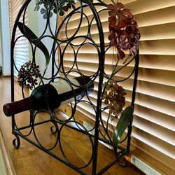 Metal Decorative Wine Rack