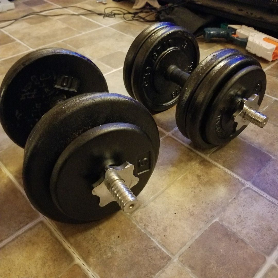 105lb dumbbell set