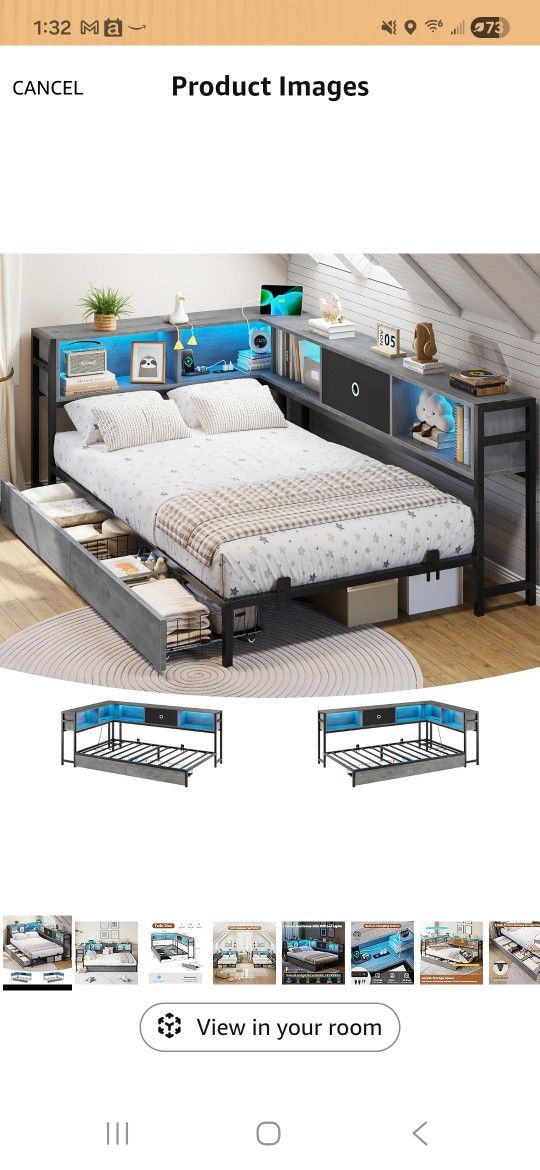 14 Inch Corner Bed Frame with (OBO)