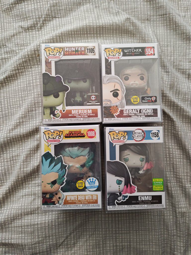 Funko Pop Set All Of Them In Protected Cases New