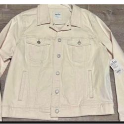 Womens Jean jacket size lrg new with tags
