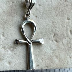 Sterling Silver Ankh Pendant 