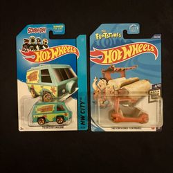 Hot Wheels, Mystery Machine & Flintmobile 