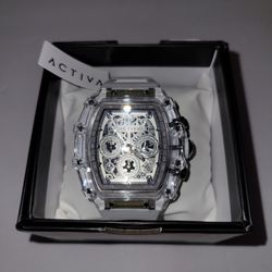 Activa Invicta White Silver Transparent Men's Watch