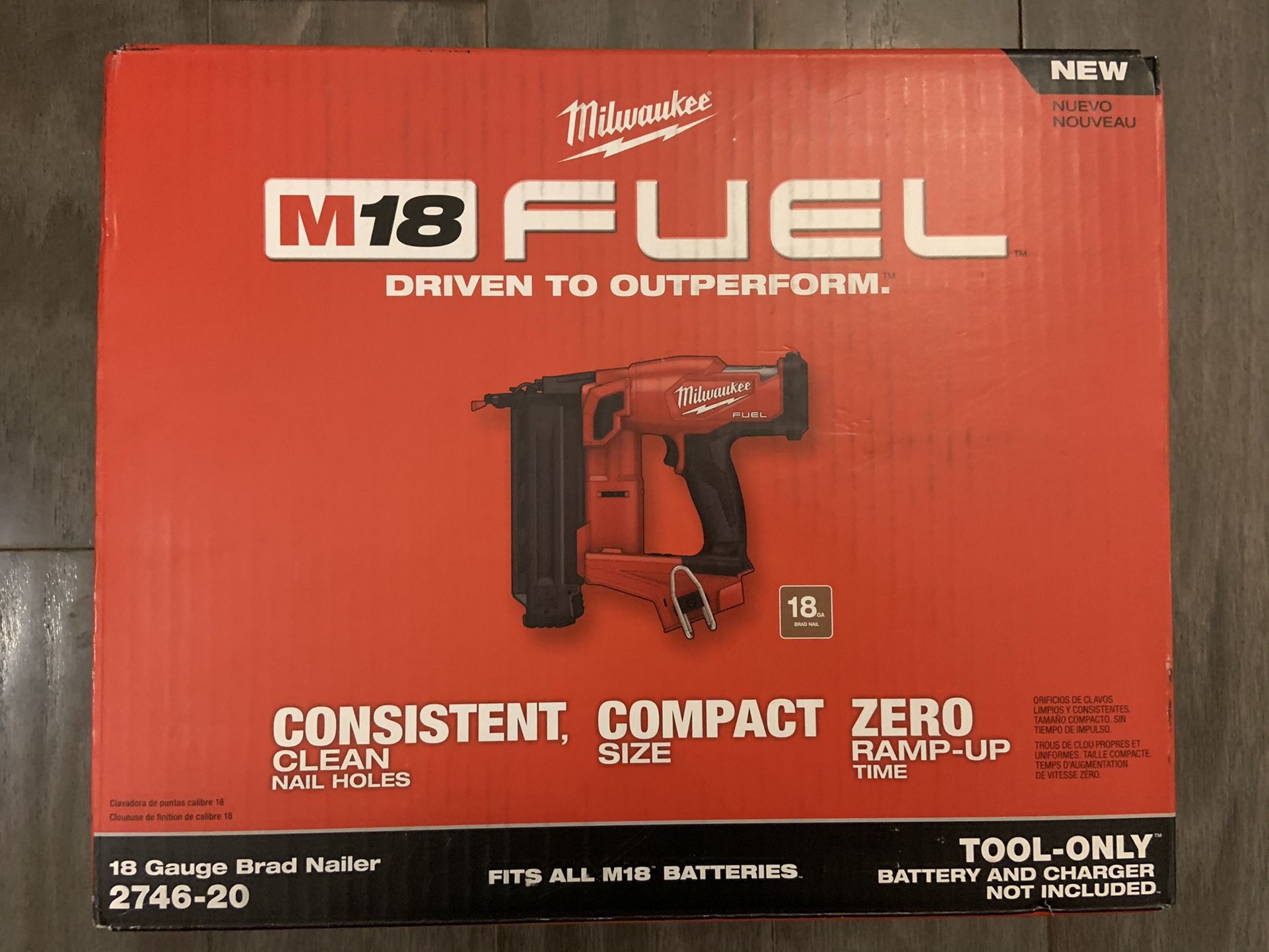 M18 FUEL 18 Gauge Brad Nailer NEW