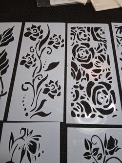 Large Flowers stencils $3 each.