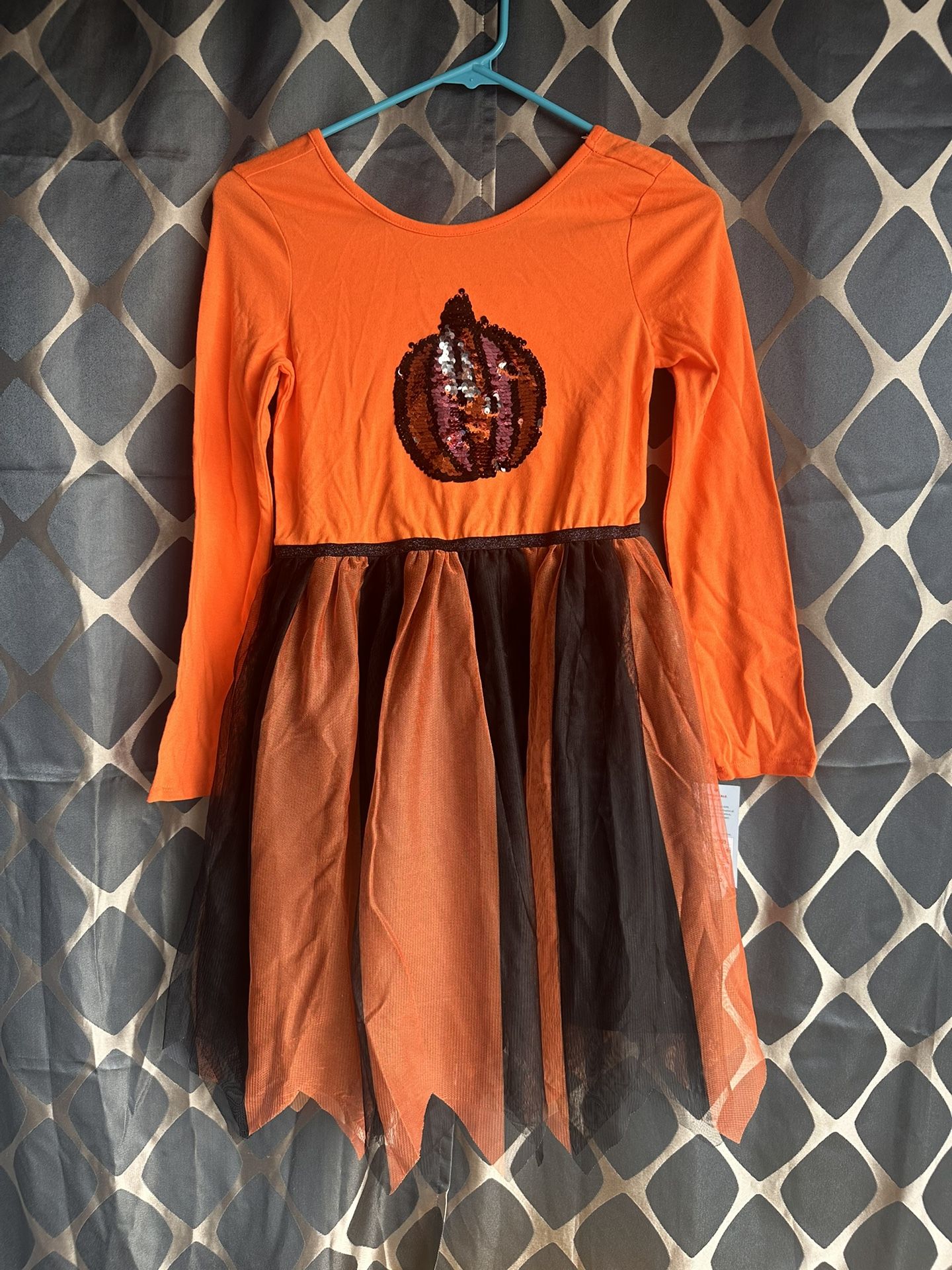 Halloween pumpkin dress orange black brand new