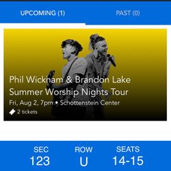 Phil Wickham & Brandon Lake Concert Tickets