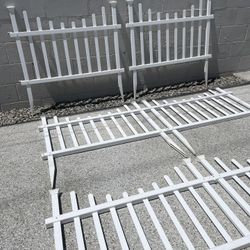 Zippity White Picket Fence With Gate, 33 Feet Long