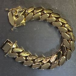 20mm - 7inch & 8inch Yellow Gold bracelet 14K & 18K | PREMIUM QUALITY 👑