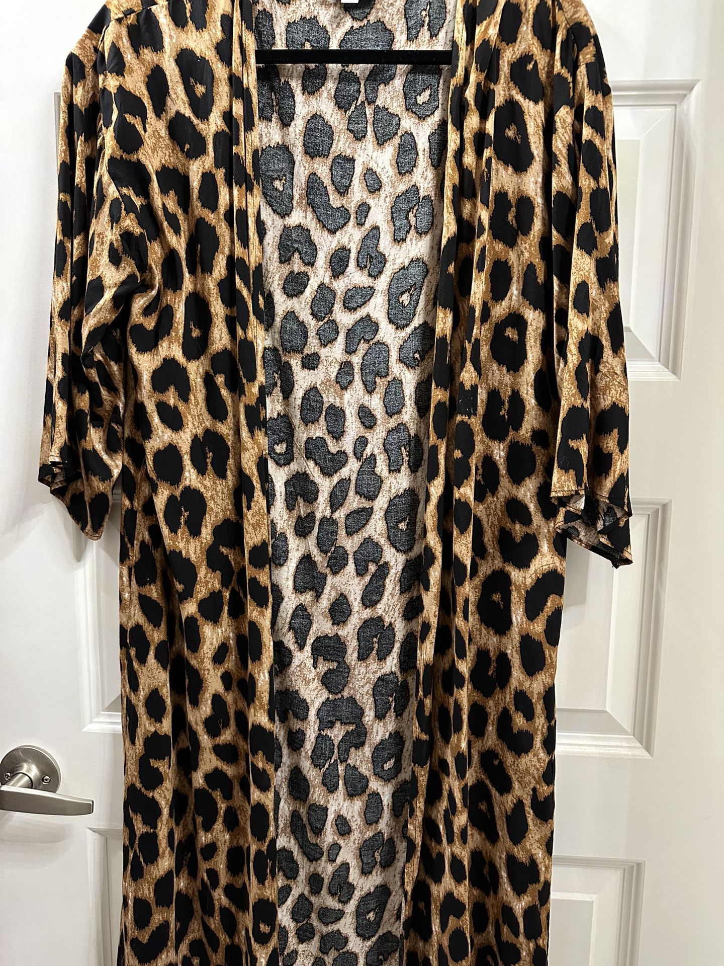 Leopard Print Cardigan Women