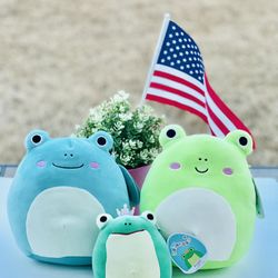 3 squishmallow 8” &5”