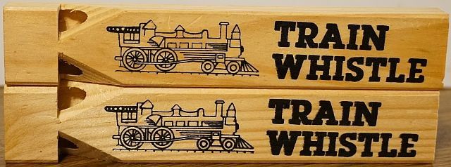 New Wooden Train Whistles