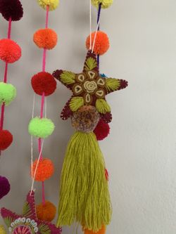 Handmade star keychain tassel