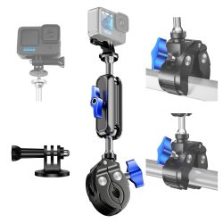 **Capture Your Adventure: Versatile 360° Camera Mount for Bikers and Extreme Sport Enthusiasts**