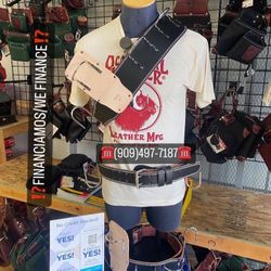 OF LEATHER CONCRETE FINISHER TOOL BELT(HAND CRAFTED) **(FINANCIAMOS/WE FINANCE)**